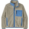 Patagonia Women's Synchilla Jacket in Oatmeal Heather/Blue Bird front