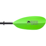 Bending Branches Angler Classic 2-Piece Kayak Fishing Paddle in Electric Green right face blade