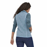 Patagonia Women's Better Sweater Vest in Steam Blue model view angle