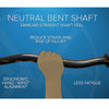 Werner Ovation Carbon Bent Shaft Kayak Paddle bent shaft grip diagram