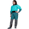 NRS Women's Phenom GORE-TEX Pro Dry Suit in Aqua model front