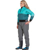 NRS Women's Freefall Dry Pants in Gray model front2