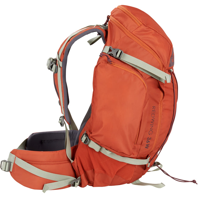 Kelty Women's Redwing 36 Backpack in Cinnamon Stick/Iceberg Green side