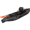 NRS Pike Inflatable Fishing Kayak Pro Package in Pro Gray angle view