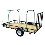 Malone TopTier Utility Trailer Cross Bar System installed with trailer