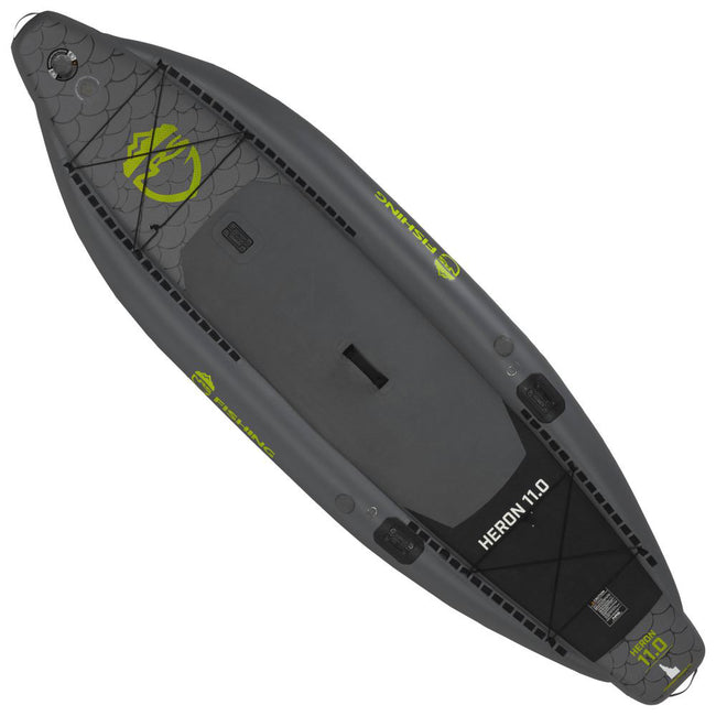 NRS Heron 11.0 Inflatable Fishing SUP Board in Gray top