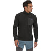 Patagonia Men's R1 Air Zip Neck Shirt in Black model front