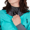 NRS Women's Phenom GORE-TEX Pro Dry Suit in Aqua model neck gasket