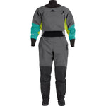 NRS Women's Pivot Dry Suit in Jade/Lime front