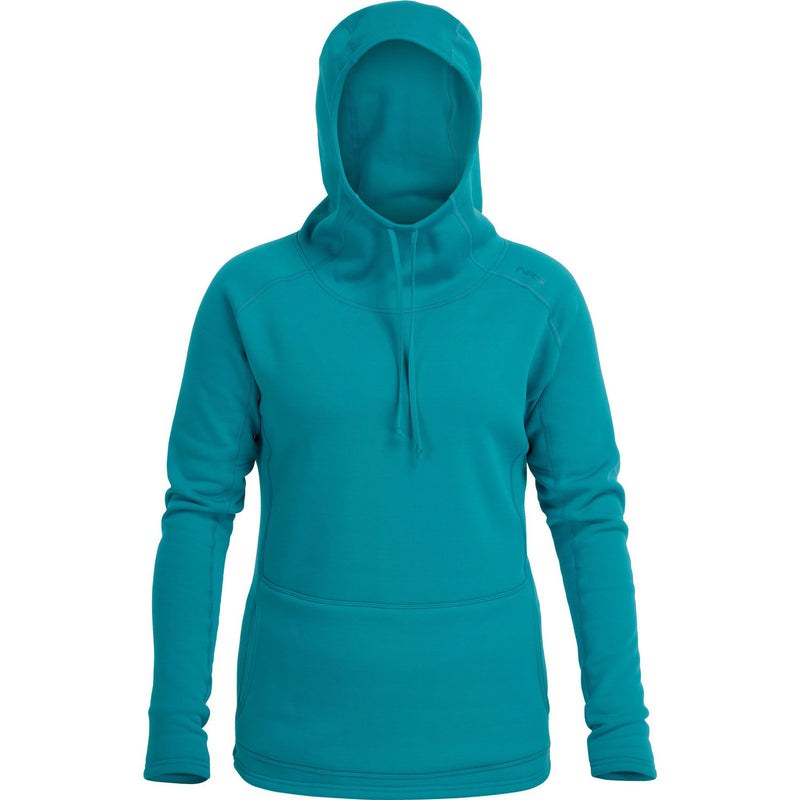 NRS Women's Expedition Weight Hoodie in Glacier front