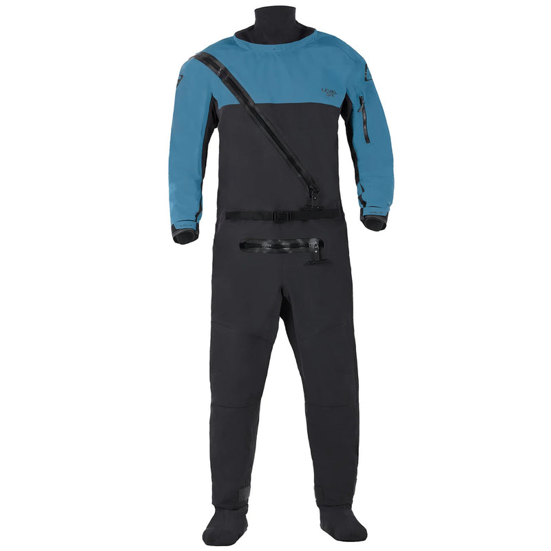 Level Six Cronos Semi-Dry Suit in Crater Blue front