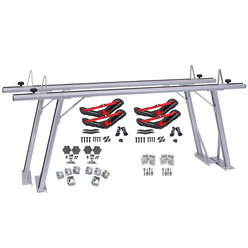 Malone TradeSport Truck Bed Rack with SeaWings Bundle components