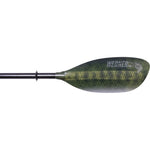 Werner Shuna Hooked Adjustable Fiberglass Kayak Fishing Paddle in Bass Green blade