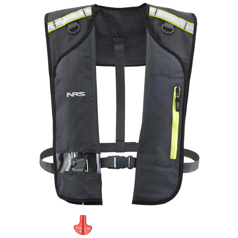NRS Matik Inflatable Lifejacket (PFD) in Charcoal front