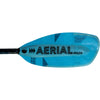 Aqua-Bound Aerial Major Fiberglass Versa-Lok Bent Shaft 2-Piece Kayak Paddle in Blue right blade backside