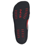NRS Kinetic Neoprene Water Shoes in Black/Red sole