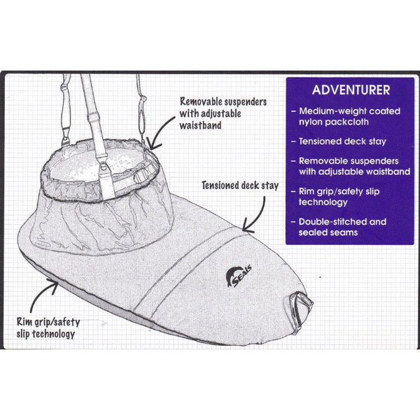 Seals Adventurer Kayak Spray Skirt (Closeout) Outdoorplay