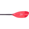 Werner Shuna 2-Piece Fiberglass Straight Shaft Kayak Paddle in Translucent Red blade