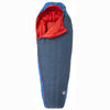 Big Agnes Anvil Horn 30 Degree Down Sleeping Bag in Blue/Red open