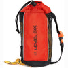 Level Six Compact Quickthrow Throw Bag in Orange front open