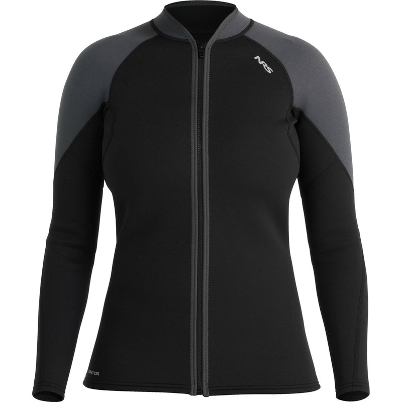 NRS Women's Ignitor Wetsuit Jacket in Black front