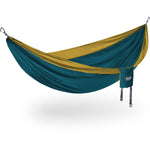 Eagles Nest Outfitters DoubleNest Hammock in Marine/Gold angle