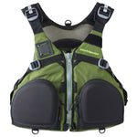 Stohlquist Fisherman Lifejacket (PFD) in Olive Green front