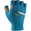 NRS Women's Half-Finger Boater's Gloves in Fjord back