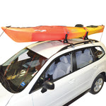 Malone Saddle Up Pro Kayak Roof Rack with kayak loaded