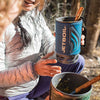 Jetboil Flash Cooking System used by a camper
