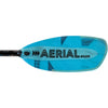 Aqua-Bound Aerial Major Fiberglass Straight Shaft 1-Piece Kayak Paddle in Blue right blade frontside