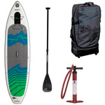 Hala Hoss Tour EX Inflatable Stand-Up Paddle Board (SUP) package components