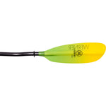 Werner Camano Fiberglass Bent Shaft Kayak Paddle in Gradient Citrus blade