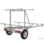 Malone MicroSport 2nd Tier Kit with Load Bars installed with trailer back