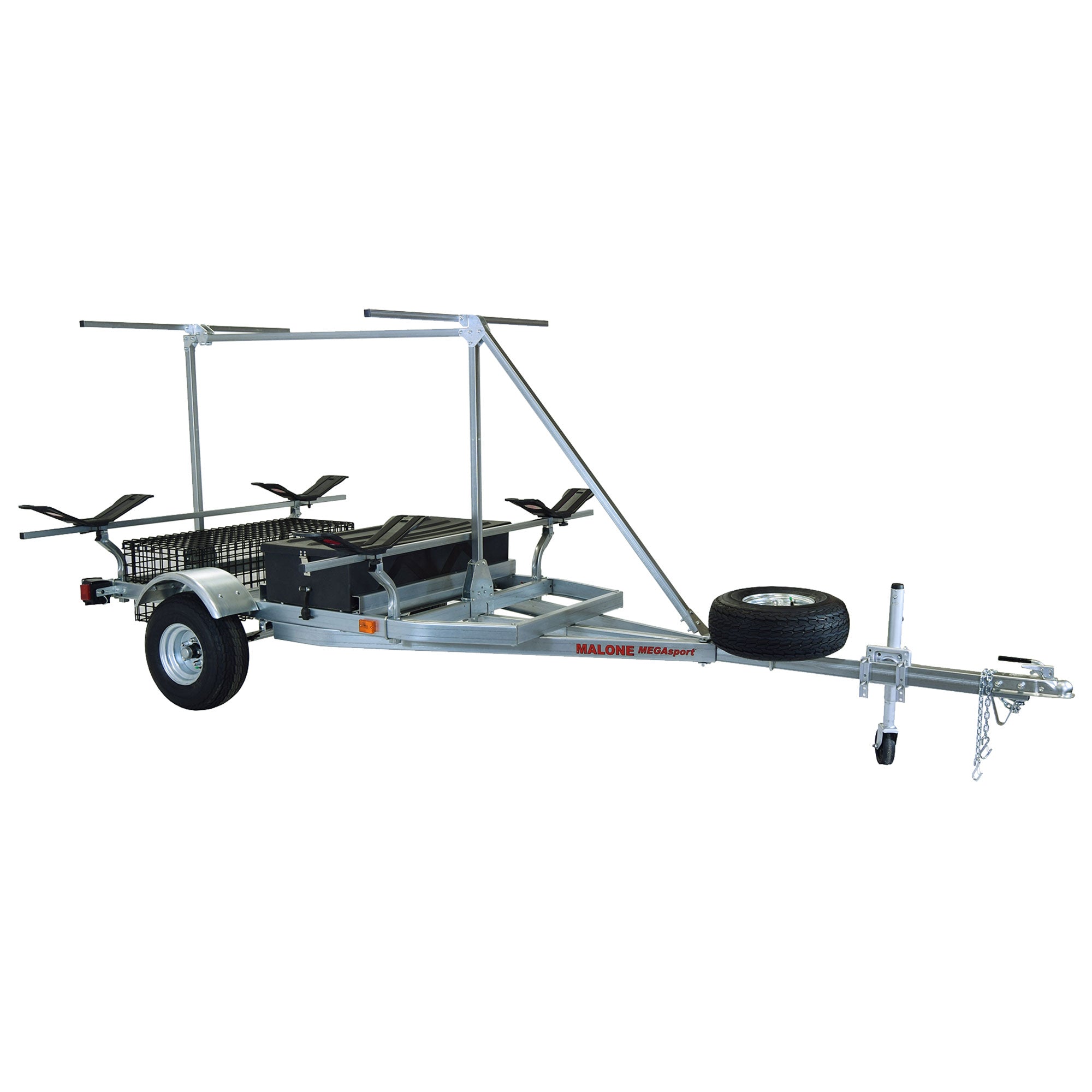 Malone MegaSport 2-Boat MegaWing Trailer Package w/ 2nd Tier angle
