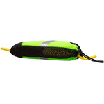 NRS Wedge Rescue Throw Bag in High Vis Green side
