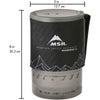 MSR WindBurner Camp Stove Duo System packed diamension
