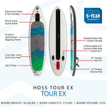 Hala Hoss Tour EX Inflatable Stand-Up Paddle Board (SUP) details