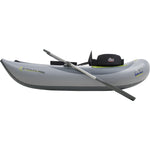 Outcast OSG Stealth Pro Frameless Pontoon Boat in Gray/Lime side