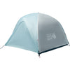 Mountain Hardwear Mineral King 2 Person Camping Tent in Grey Ice fly door closed angle