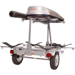 Malone MicroSport LowBed 2-Boat MegaWing Kayak Trailer Package with 2nd Tier back