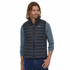 Patagonia Men's Down Sweater Vest in Black model view front