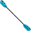 Aqua-Bound Aerial Minor Fiberglass Versa-Lok Straight Shaft 2-Piece Kayak Paddle in Blue full