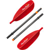 Aqua-Bound Sting Ray Hybrid Posi-Lok 4-Piece Kayak Paddle in Sunset Red pieces