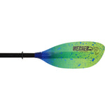 Werner Shuna Hooked Adjustable Fiberglass Kayak Fishing Paddle in Catch Lime Drift blade
