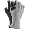 NRS Castaway Half-Finger Gloves in Stone pair