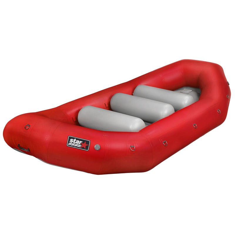 Star Inflatables Select Hurricane 14 Self-Bailing Raft in Red angle