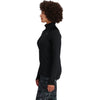 Outdoor Research Women's Vigor Grid Fleece Quarter Zip Shirt in Black model view side