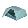 Nemo Equipment Aurora 3 Person Camping Tent With Footprint in Frost/Silt fly vesitbule closed