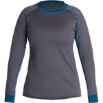 NRS Women's Expedition Weight Shirt in Dark Shadow front